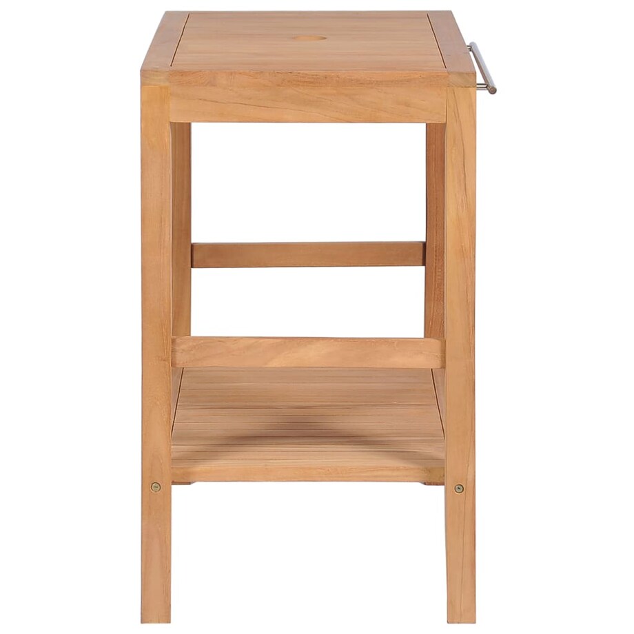 vidaXL Szafka łazienkowa pod umywalkę, lite drewno tekowe, 74x45x75 cm