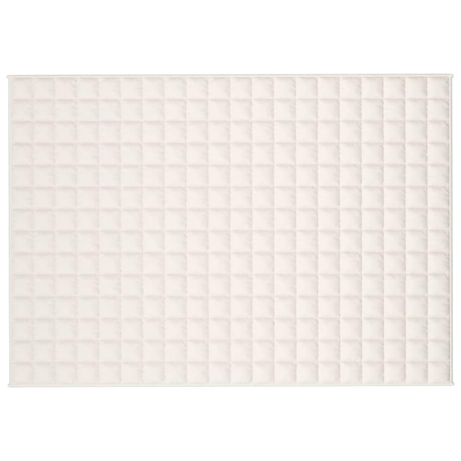 vidaXL Koc obciążeniowy, kremowy, 140x200 cm, 6 kg, tkanina