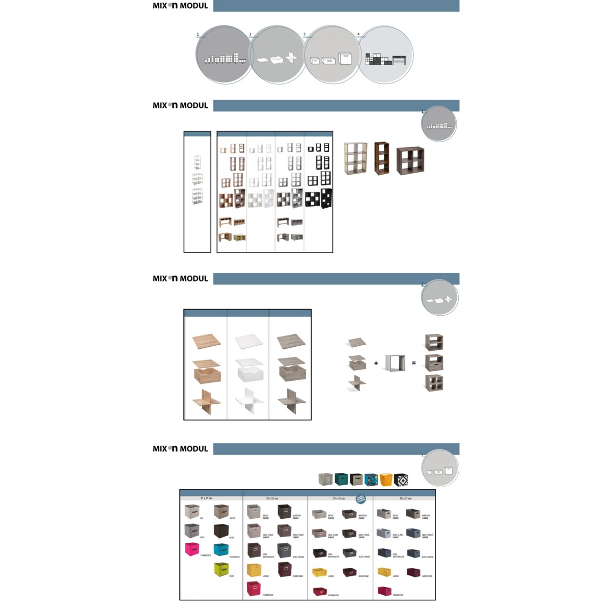 Pudło z uchwytem do przechowywania, welurowe