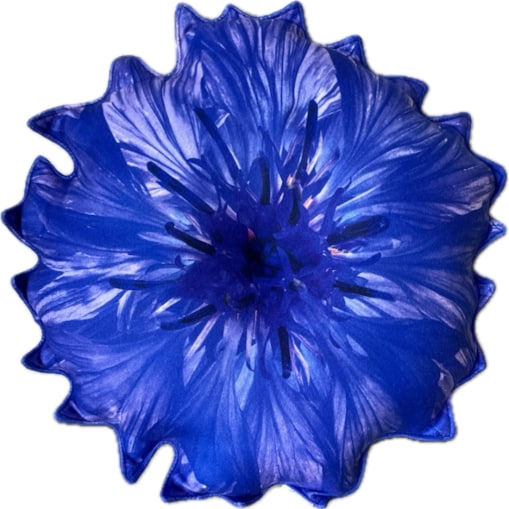 Poduszka kwiat Chaber Bławatek mała