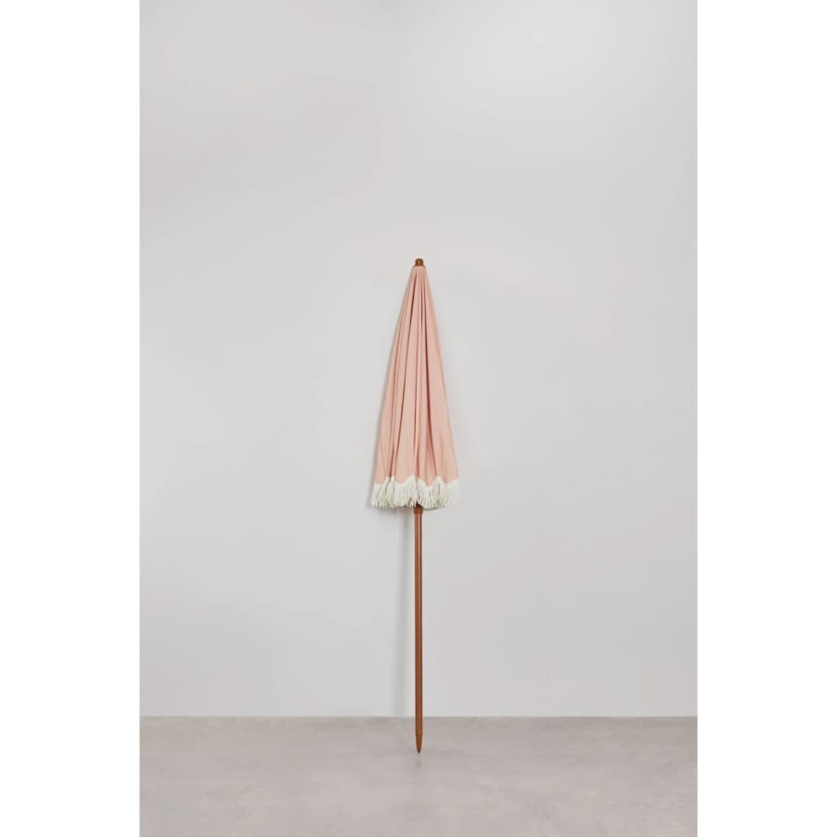 Parasol ogrodowy retro pudrowy róż Mika Ø175 cm