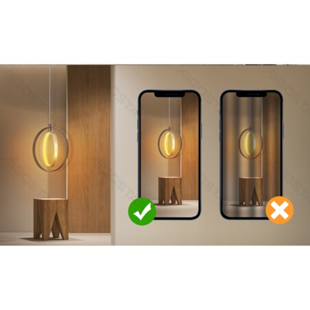 lampa wisząca 2700 k, auminium i silikon 120