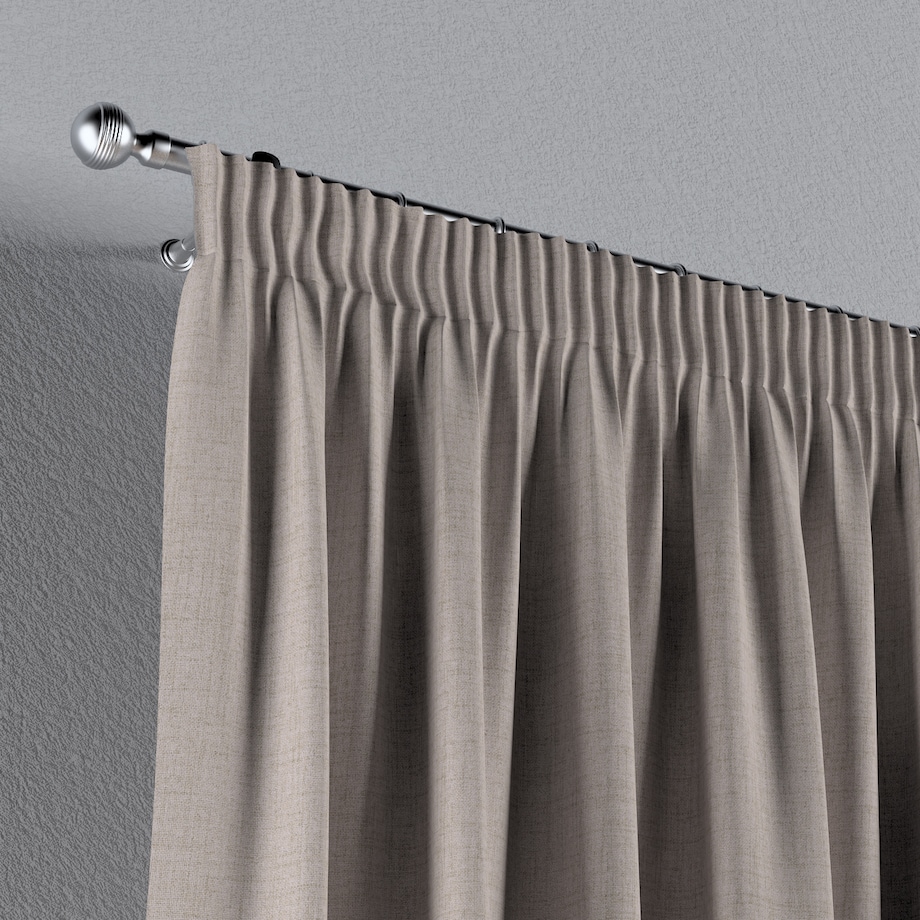 Zasłona na taśmie marszczącej 1 szt. 130x260 jasnobeżowy melanż