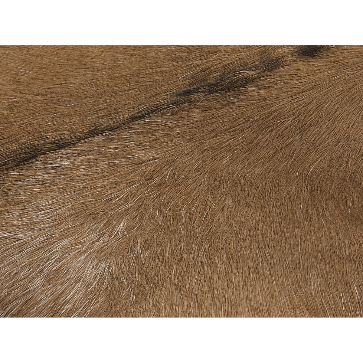 Stołek skórzany brązowy DALTON