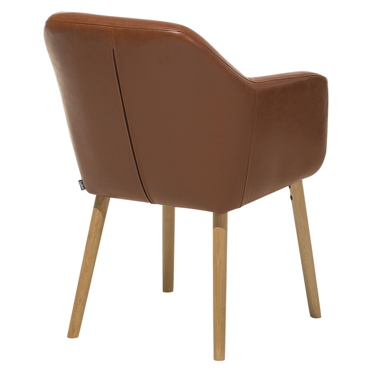 Krzesło do jadalni YORKVILLE Ekoskóra Złoty brąz