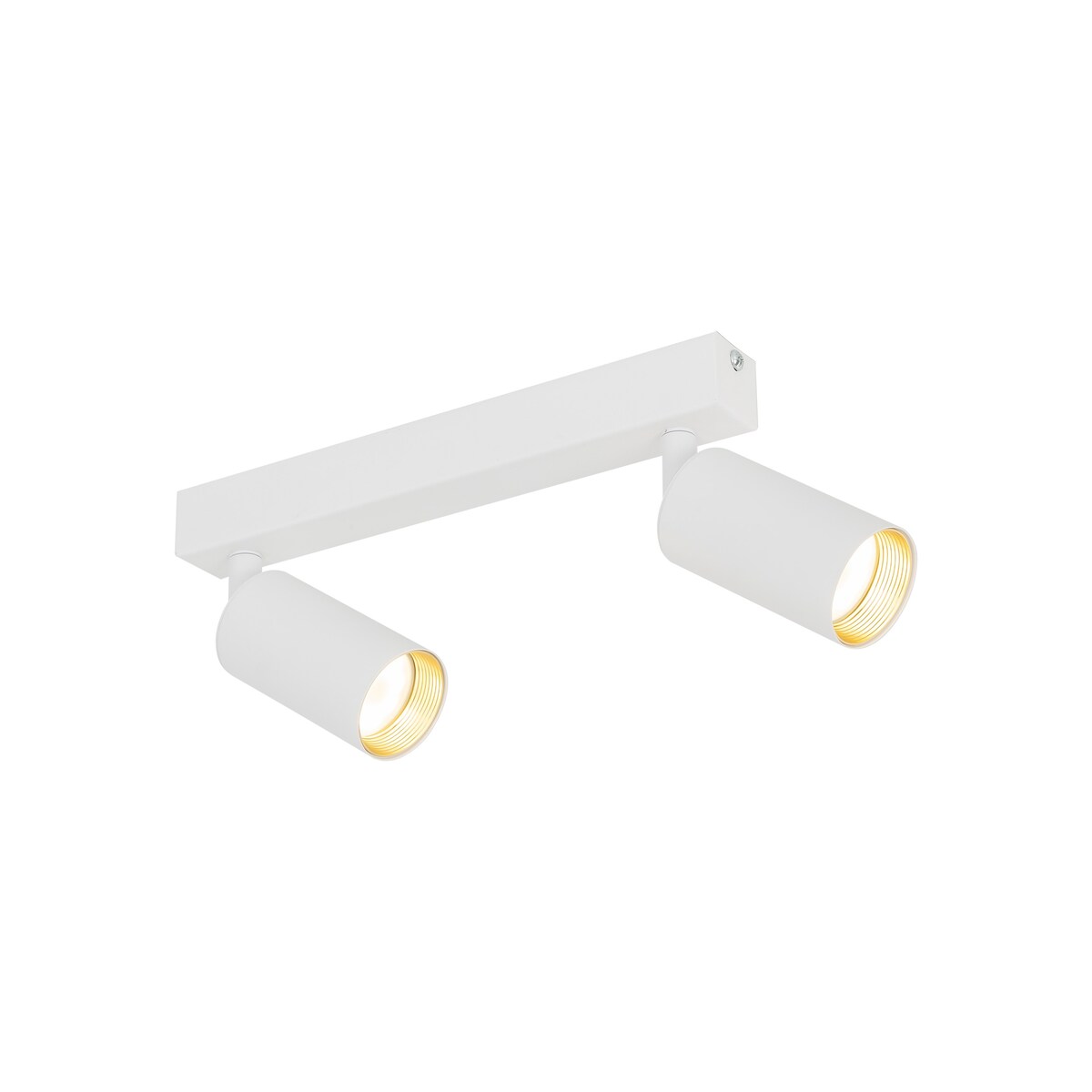 Lampa sufitowa spot AMIS WHITE 2 TK Lighting biała złote akcenty 2xGU10 regulowana 10795