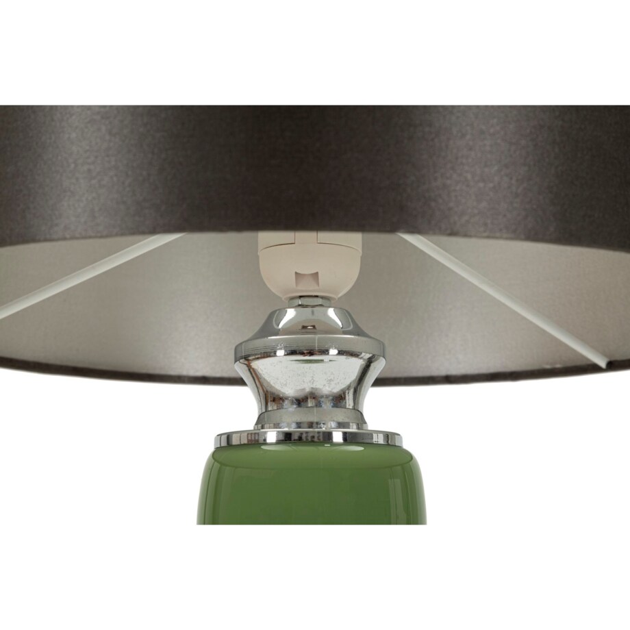 Lampa stołowa Eva Three, kolor biały i szary, szkło, żelazo i tkanina, 33 x 33 x 57 cm, 1 x E27, do salonu i sypialni, Mauro Ferretti