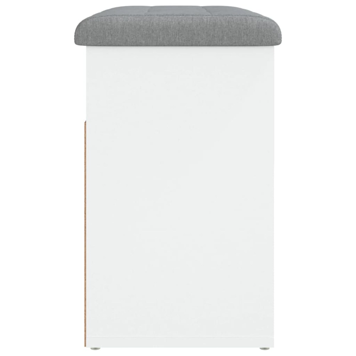 vidaXL Ławka na buty biała 62x32x50 cm Drewno konstrukcyjne