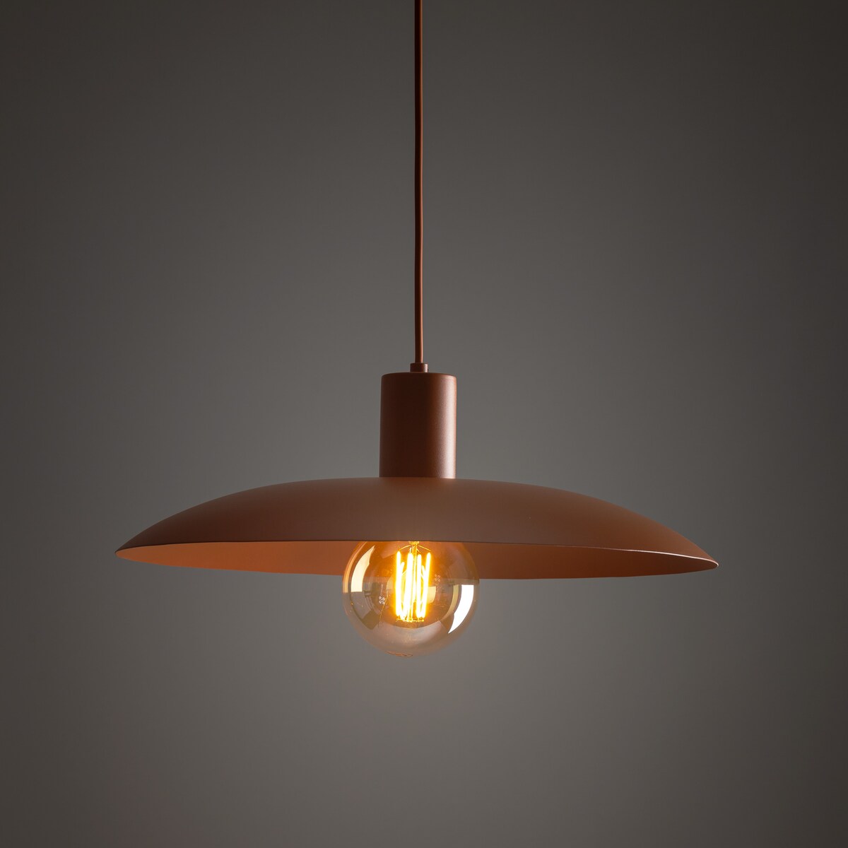 Lampa wisząca TK Lighting ASTRA BRICK 10882 ceglana E27 41 cm regulowana wysokość do 150 cm nowoczesna metalowa