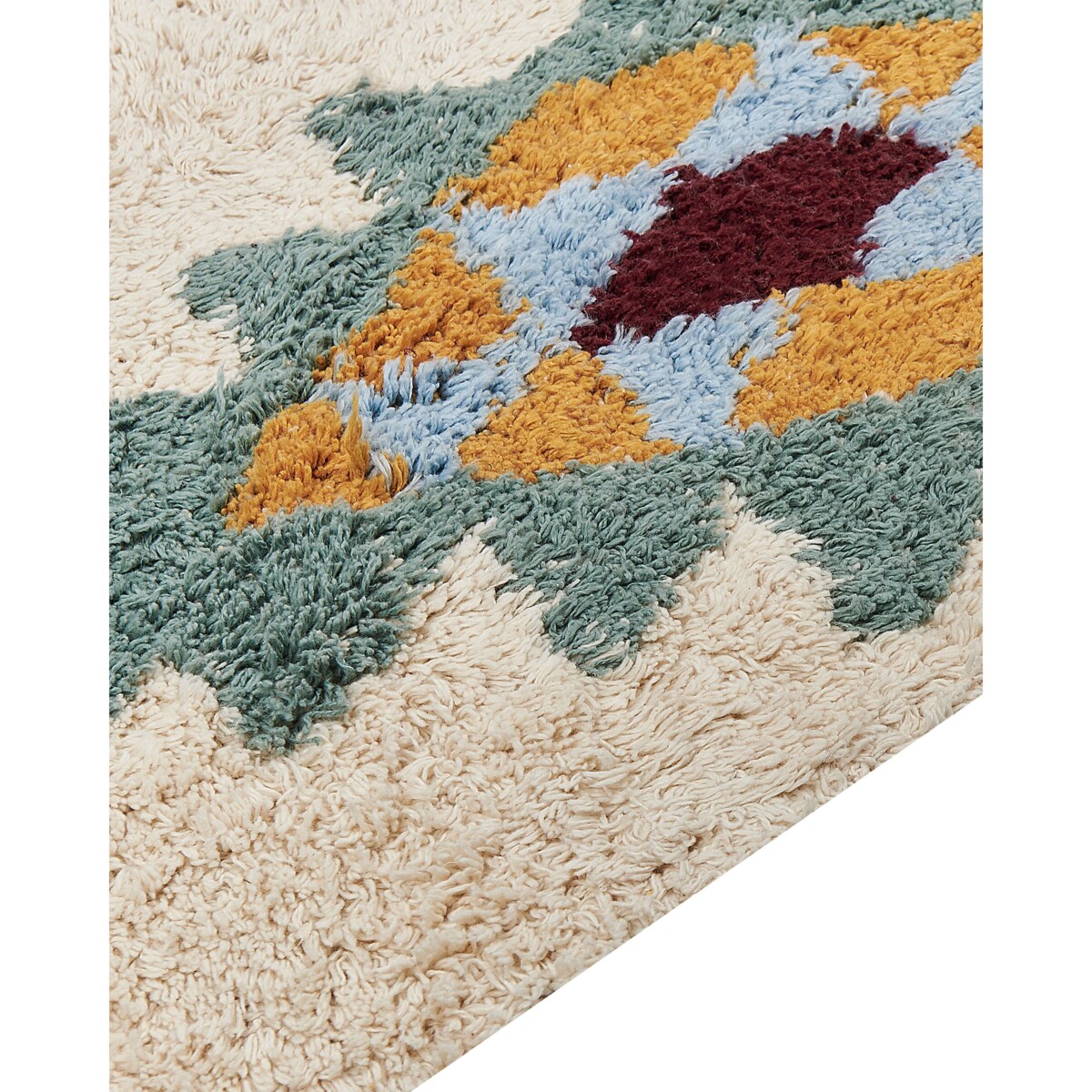 Dywan bawełniany 140 x 200 cm wielokolorowy DUZCE