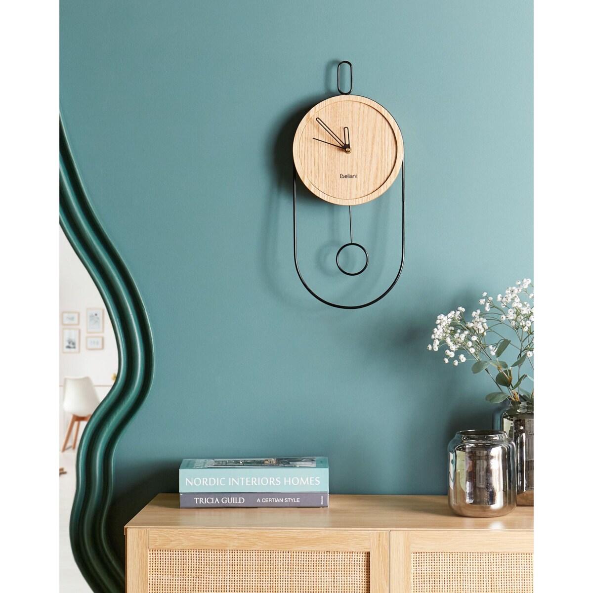 Zegar ścienny SIERRE MDF Jasne drewno