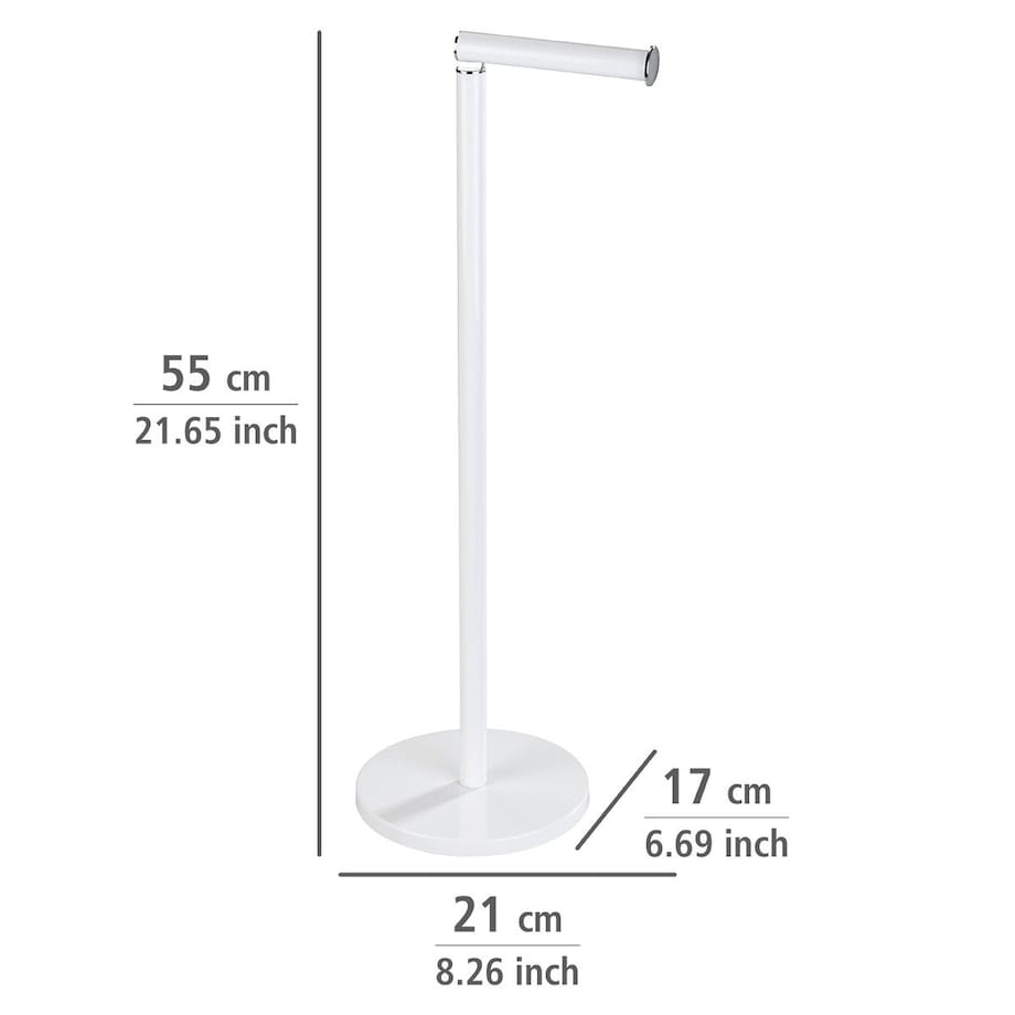 Stojak na papier toaletowy z uchwytem, 2w1, WENKO