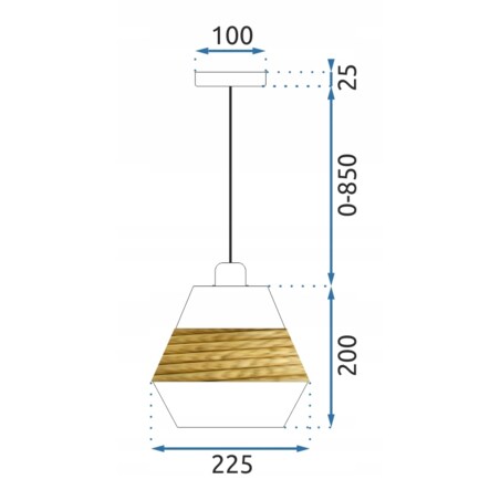 Lampa Wisząca Sufitowa Natural Pleciona E27 Boho