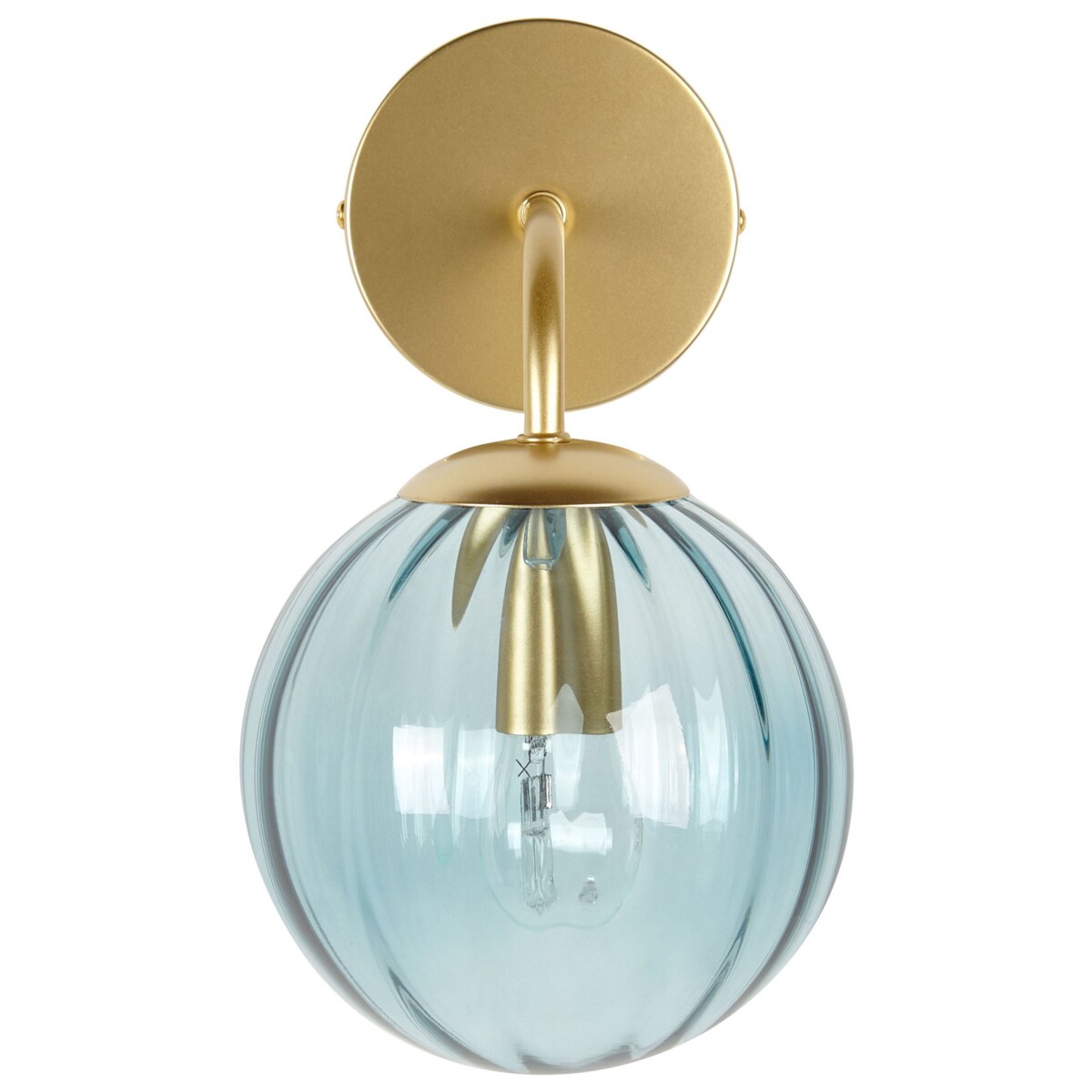 Lampa ścienna metalowa niebieska BOOMI