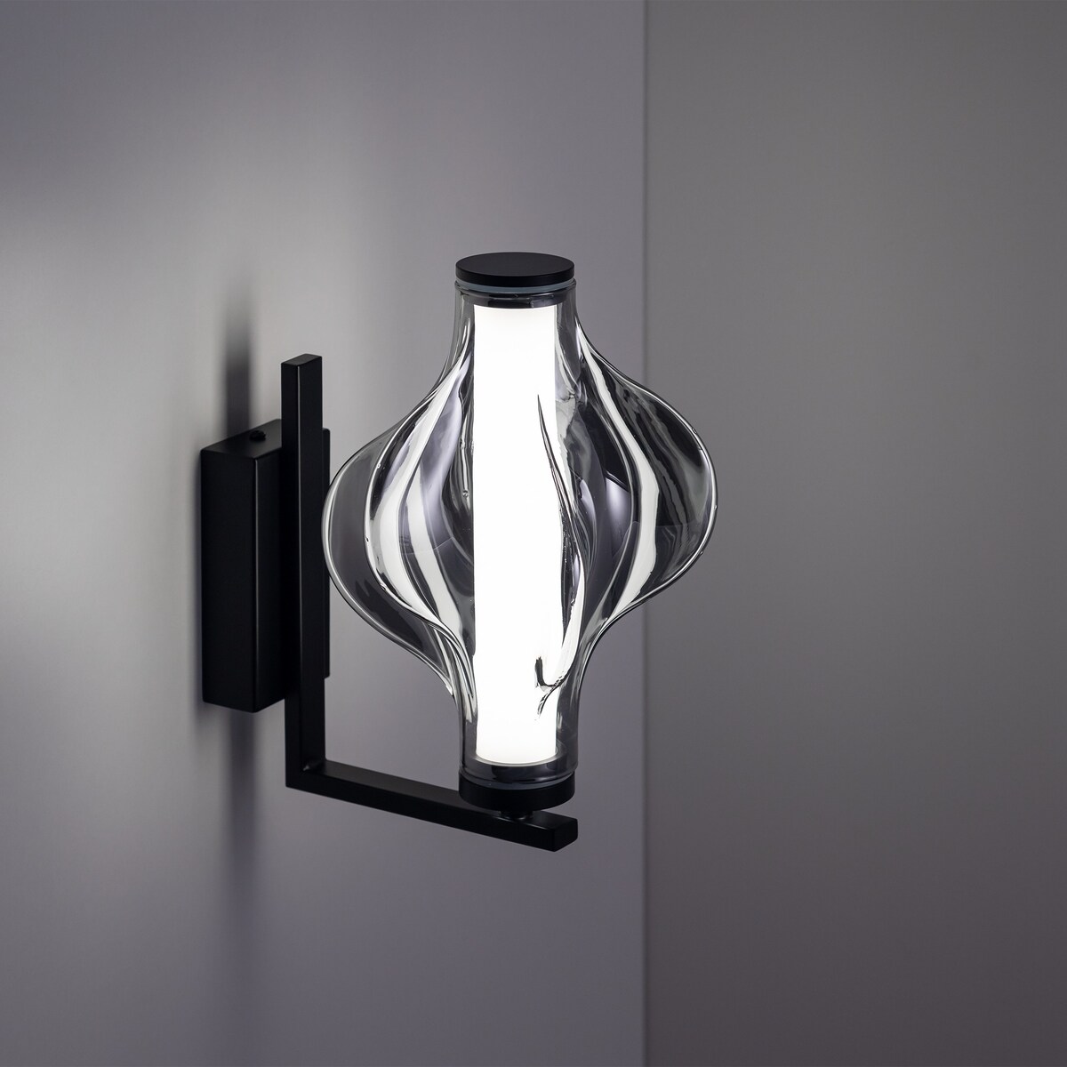 Kinkiet LED TK Lighting ELVA BLACK 8W czarny 3000K 1032 lm 18219