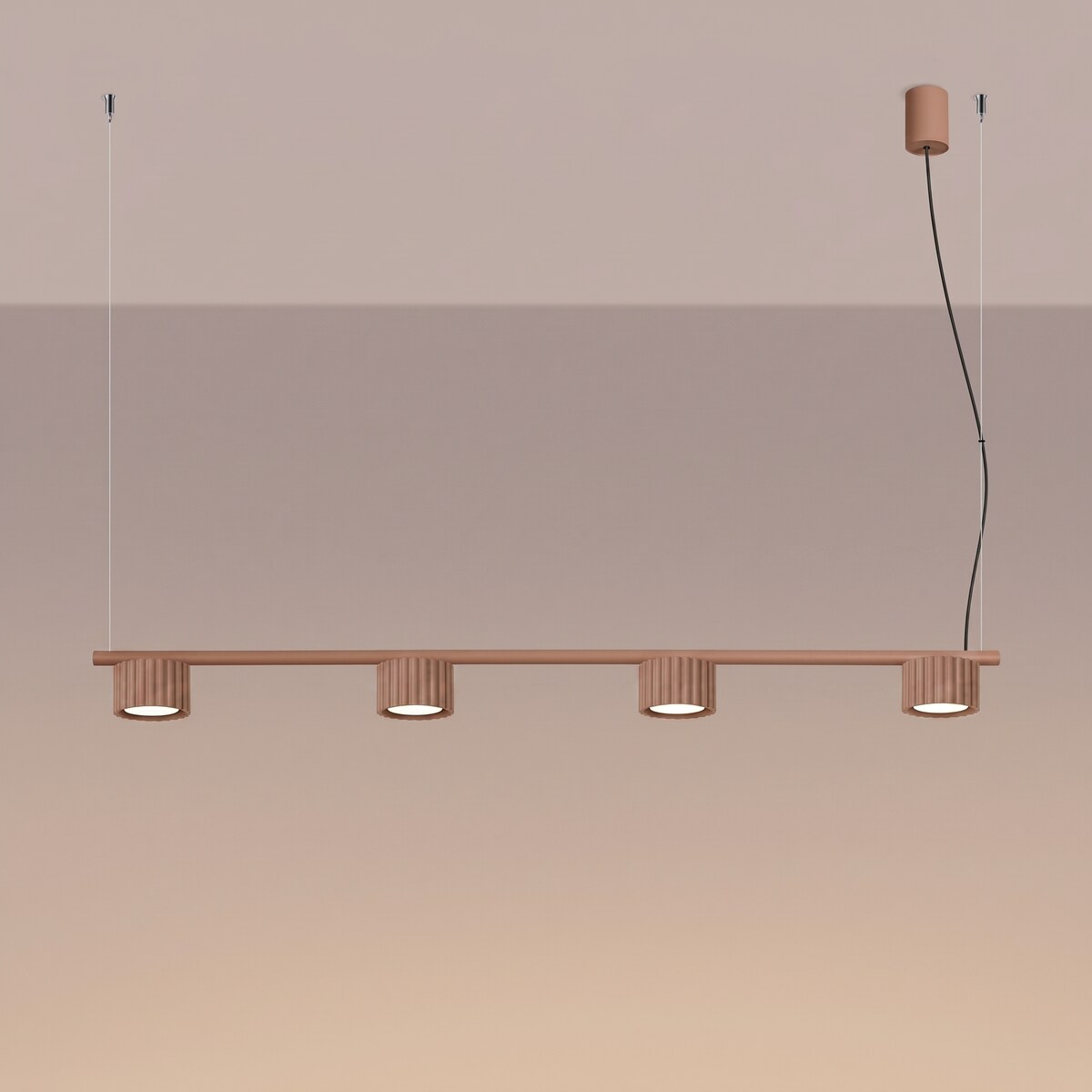 Żyrandol AURA 4 mocca Gx53