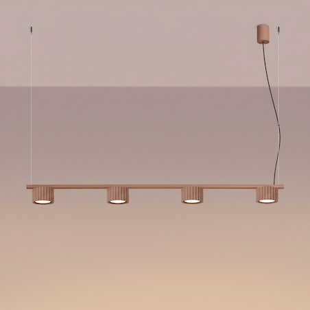 Żyrandol AURA 4 mocca Gx53