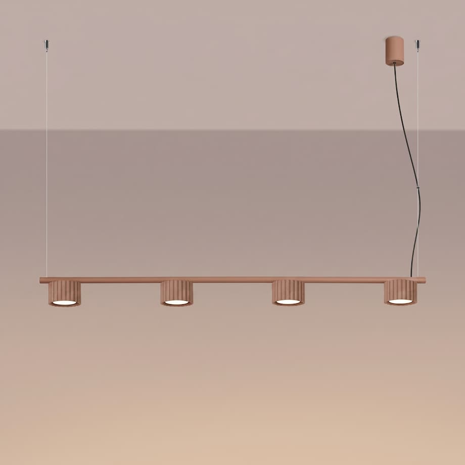 Żyrandol AURA 4 mocca Gx53