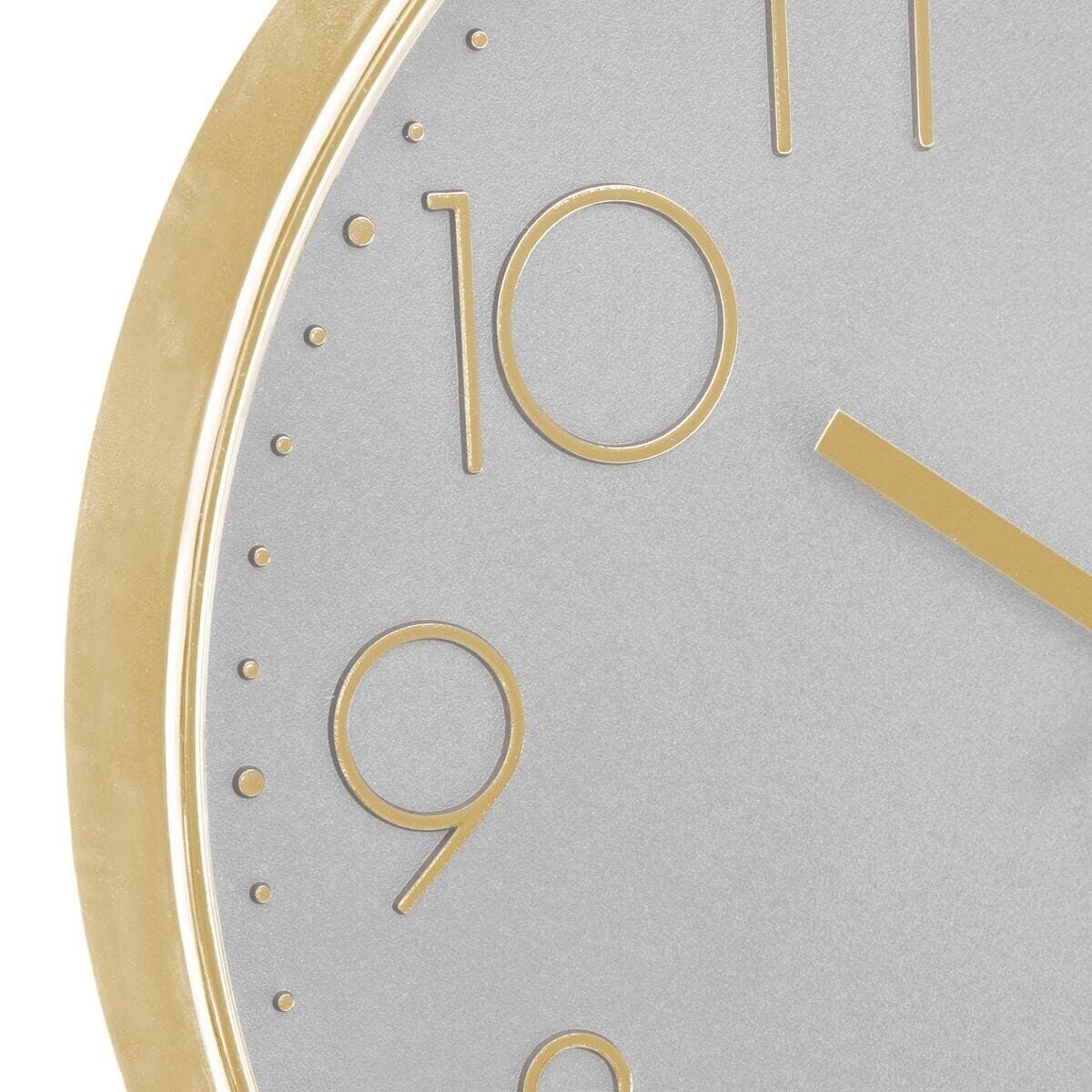 Zegar ścienny do sypialni, pokoju dziecięcego z cichym mechanizmem, szary, Ø 30 cm