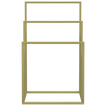 vidaXL Wolnostojący wieszak na ręczniki, złoty, 48x24x79 cm, żelazny