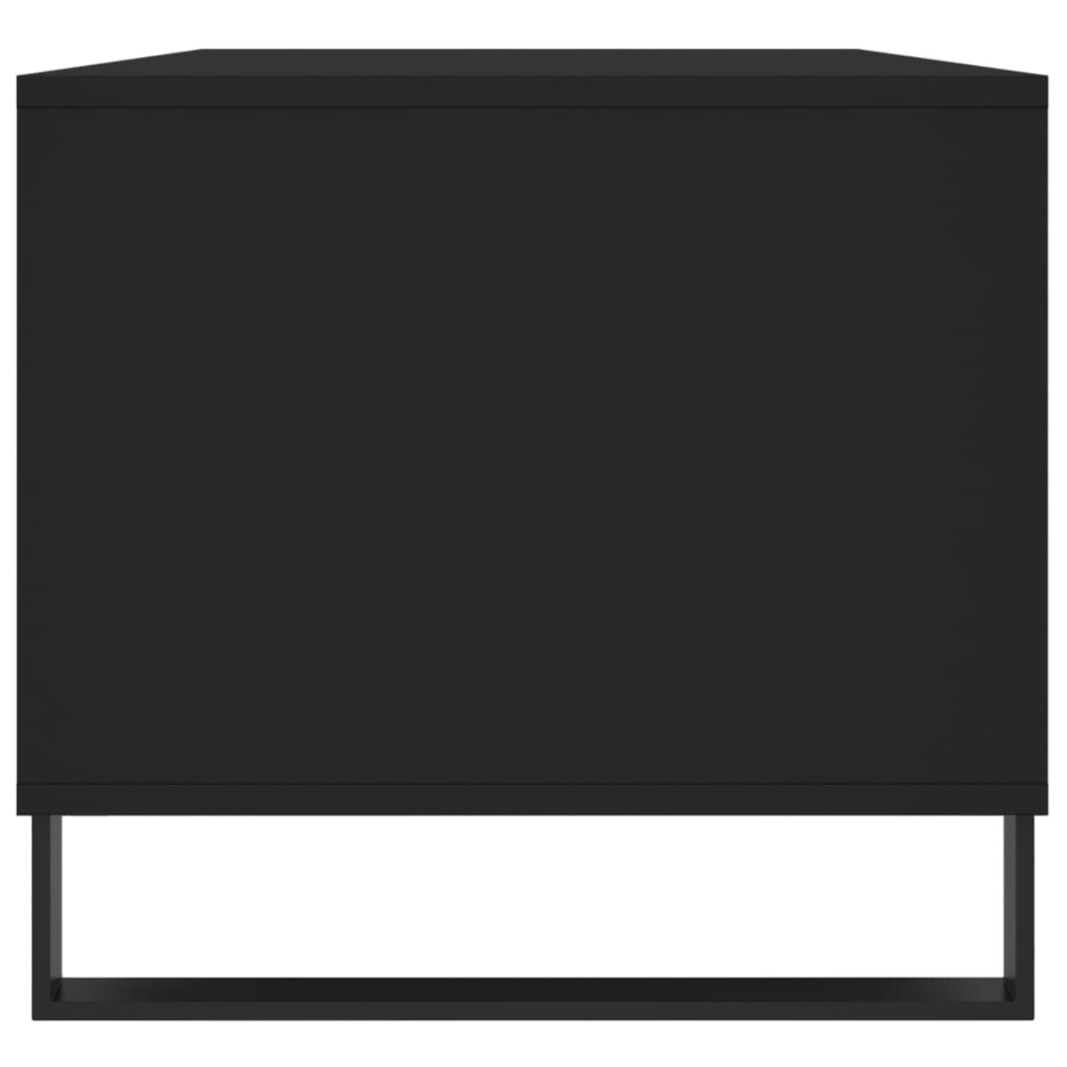 vidaXL Stolik kawowy, czarny 90x49x45 cm, materiał drewnopochodny