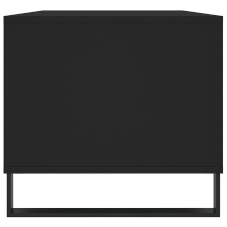 vidaXL Stolik kawowy, czarny 90x49x45 cm, materiał drewnopochodny
