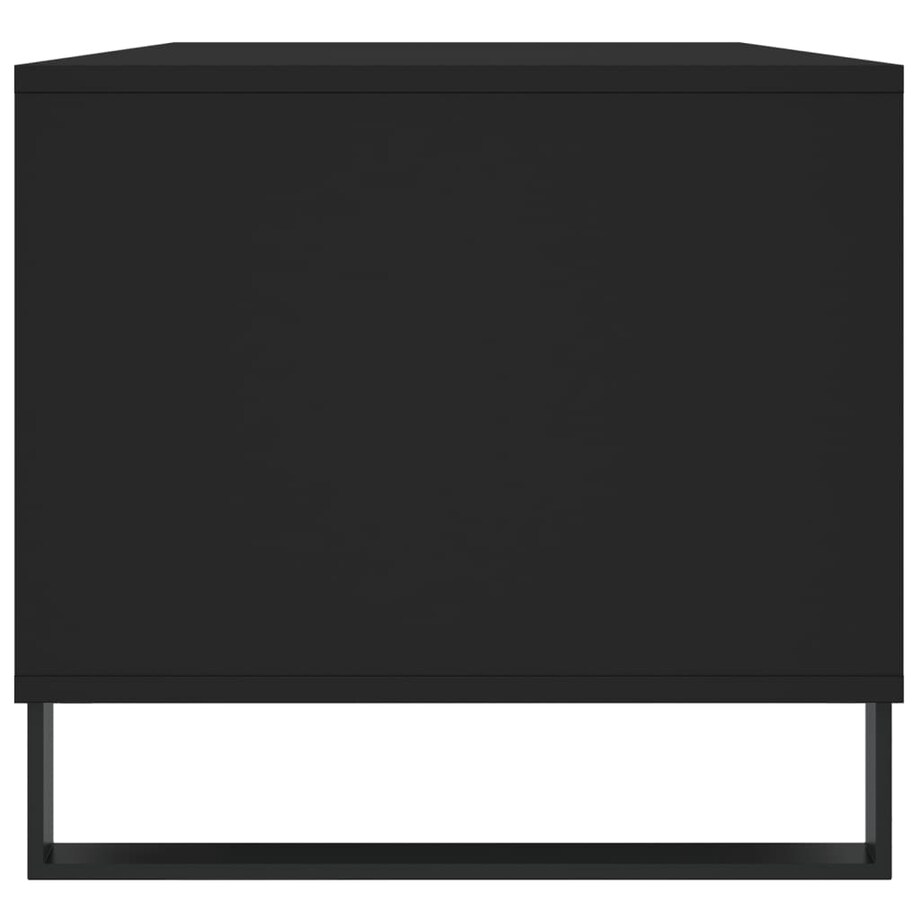 vidaXL Stolik kawowy, czarny 90x49x45 cm, materiał drewnopochodny