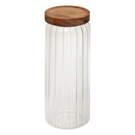 Pojemnik na makaron spaghetti HARMONY, ryflowane szkło, 1,3 l