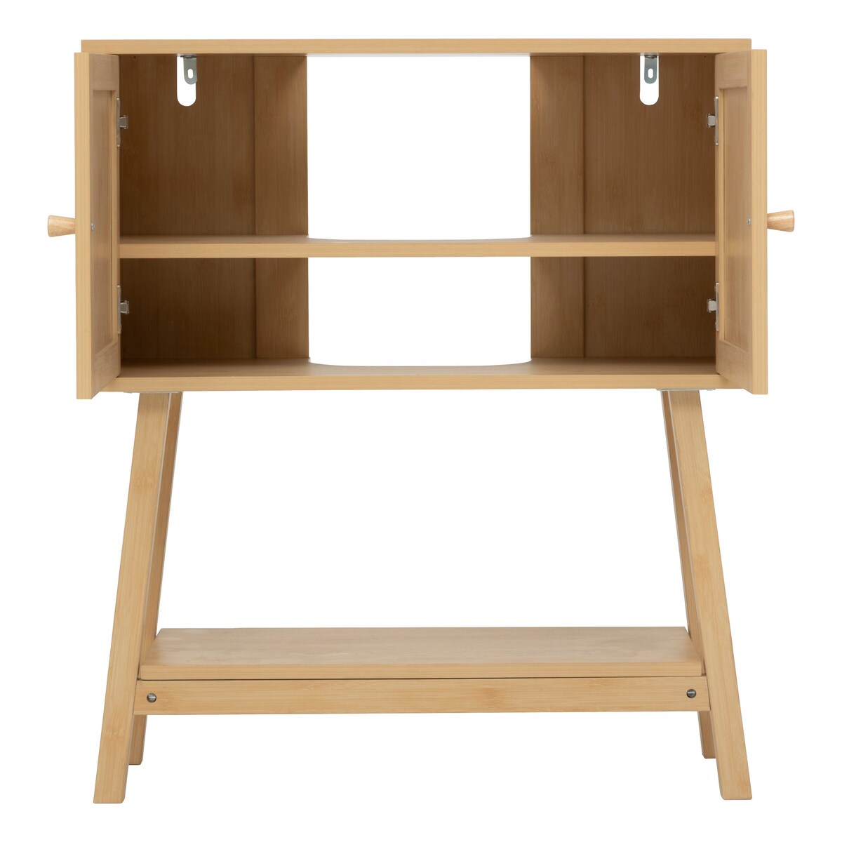 Szafka pod umywalkę CANE z plecionką, 70 cm