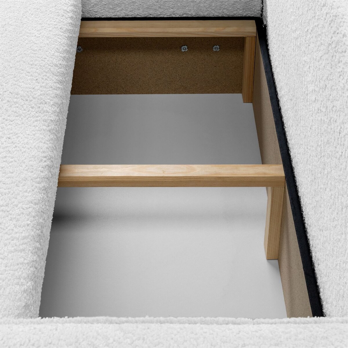 Rozkładany narożnik VENUS II z pojemnikiem na pościel, Coral 70