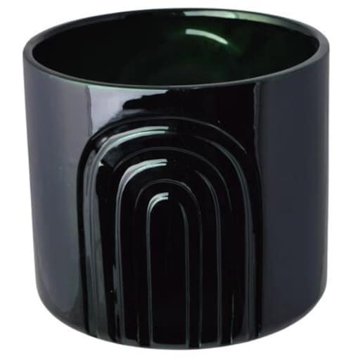 Doniczka kamionkowa 20,5x20,5x18 cm HUDON-2 zielona