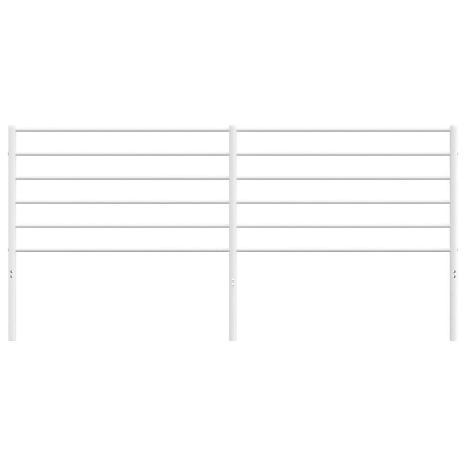 vidaXL Metalowe wezgłowie, białe, 200 cm