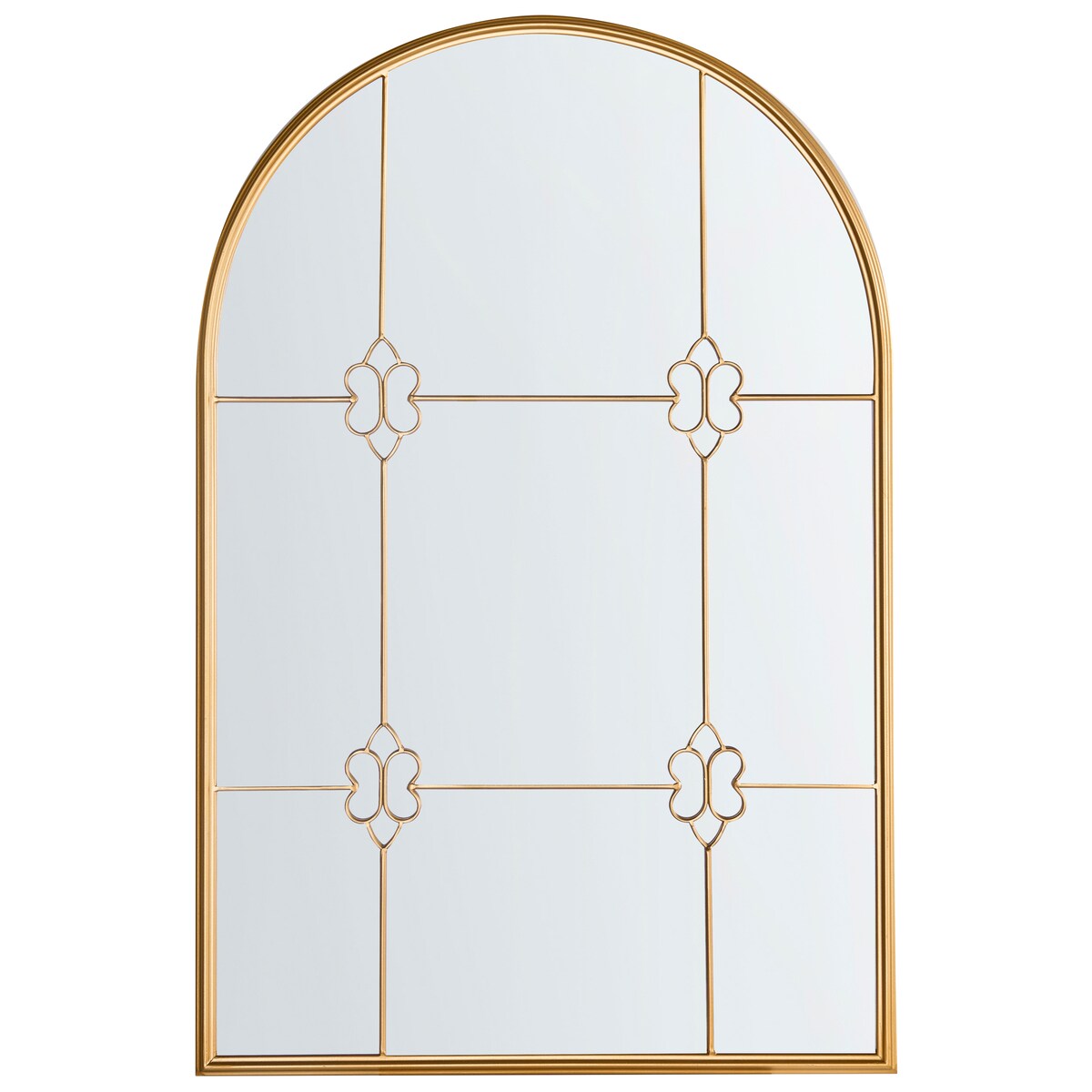 Lustro ścienne THULAY 65 cm 99 cm Złoty