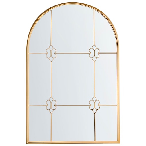 Lustro ścienne THULAY 65 cm 99 cm Złoty
