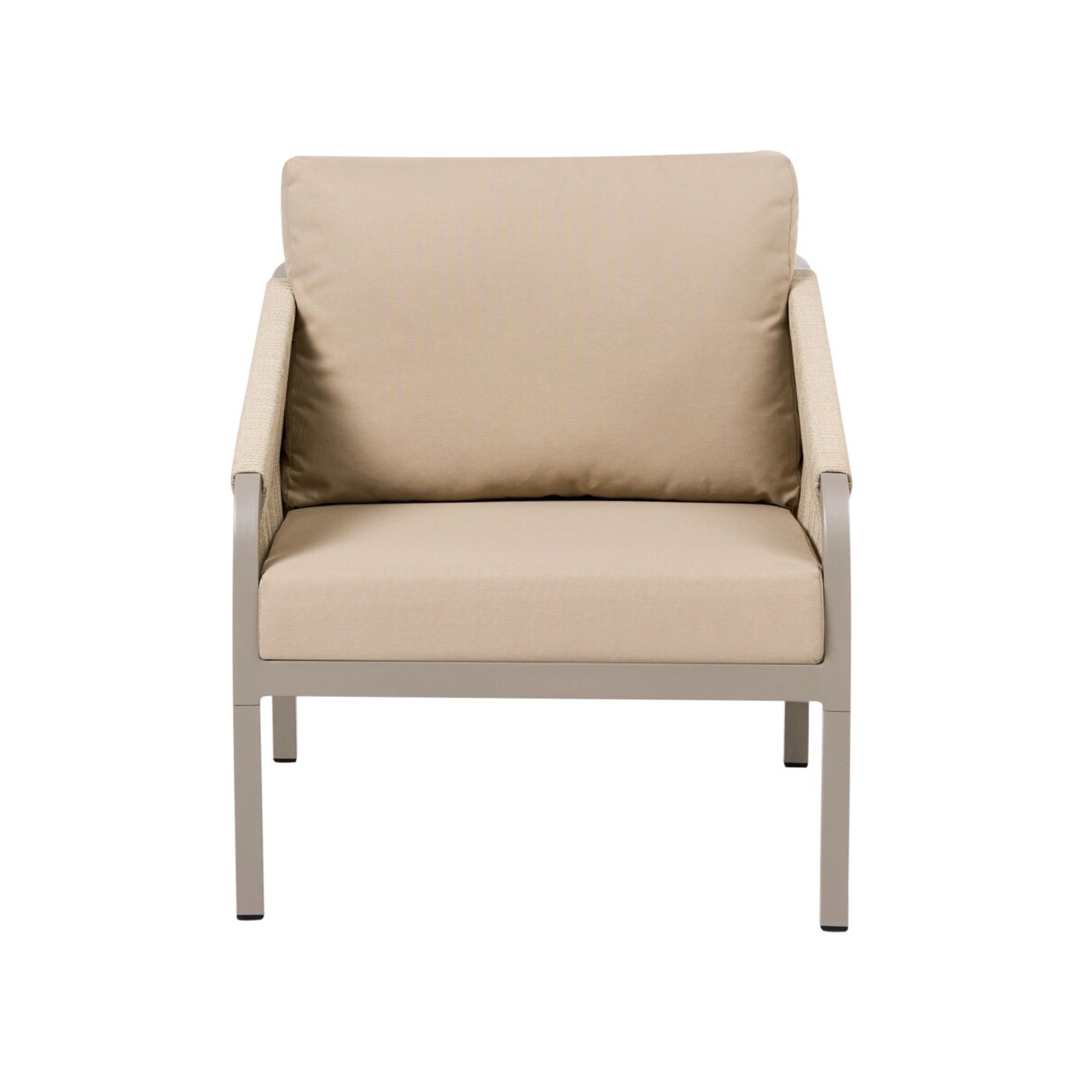 Zestaw ogrodowy ze stolikiem dla 5 osób MURATO Metal Beżowy