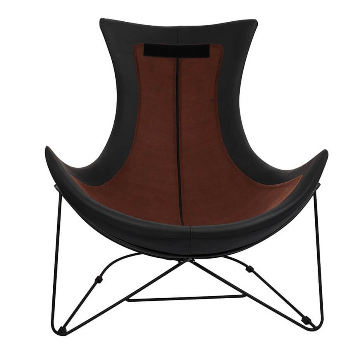 Przytulny fotel do salonu Otilia stand velvet MSE01000302 King Home poduszka czarny