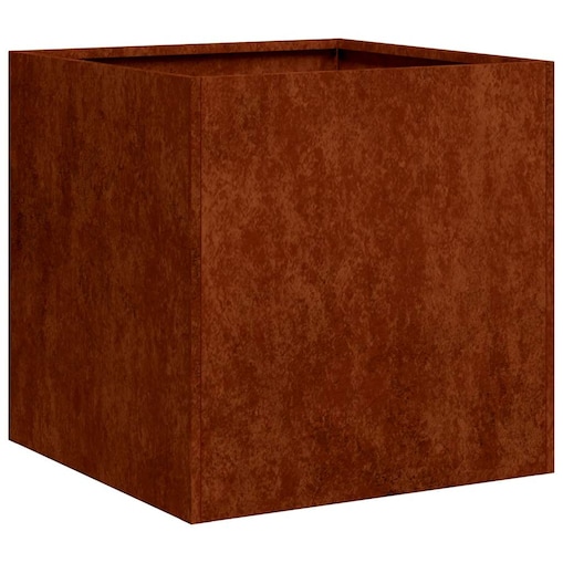 vidaXL Doniczka Rusty 40x40x40 cm Stal nierdzewna