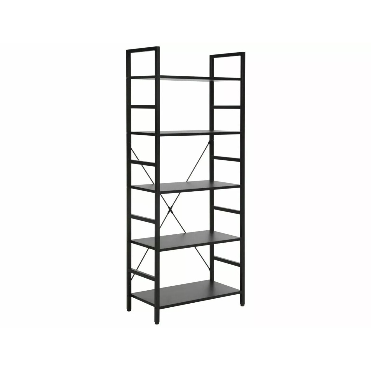 Regał na książki LOFT R5 czarny/czarny mat