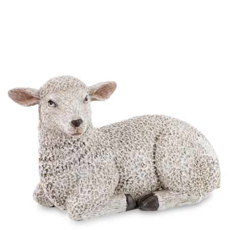 Dekoracja - figurka owieczka 8x13x6 cm OVIS leżąca