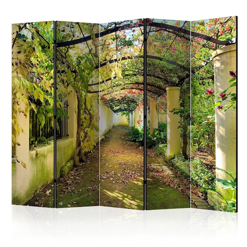 Parawan dwustronny Pejzaże 225x172 cm 5-częściowy wielokolorowy