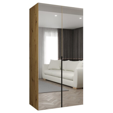 Szafa uchylna otwierana ALICANTE 3 100 wys. 202 cm Artisan + u. Czarny