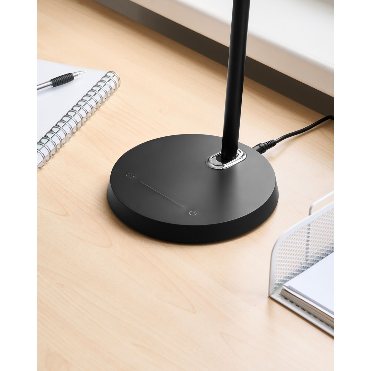 Lampa biurkowa LED LEONIS Ze ściemniaczem Czarny