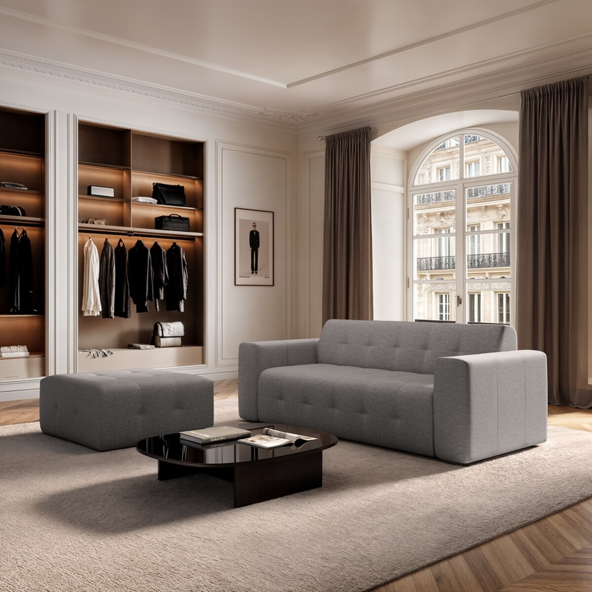 Sofa 3 osobowa Tuil szara