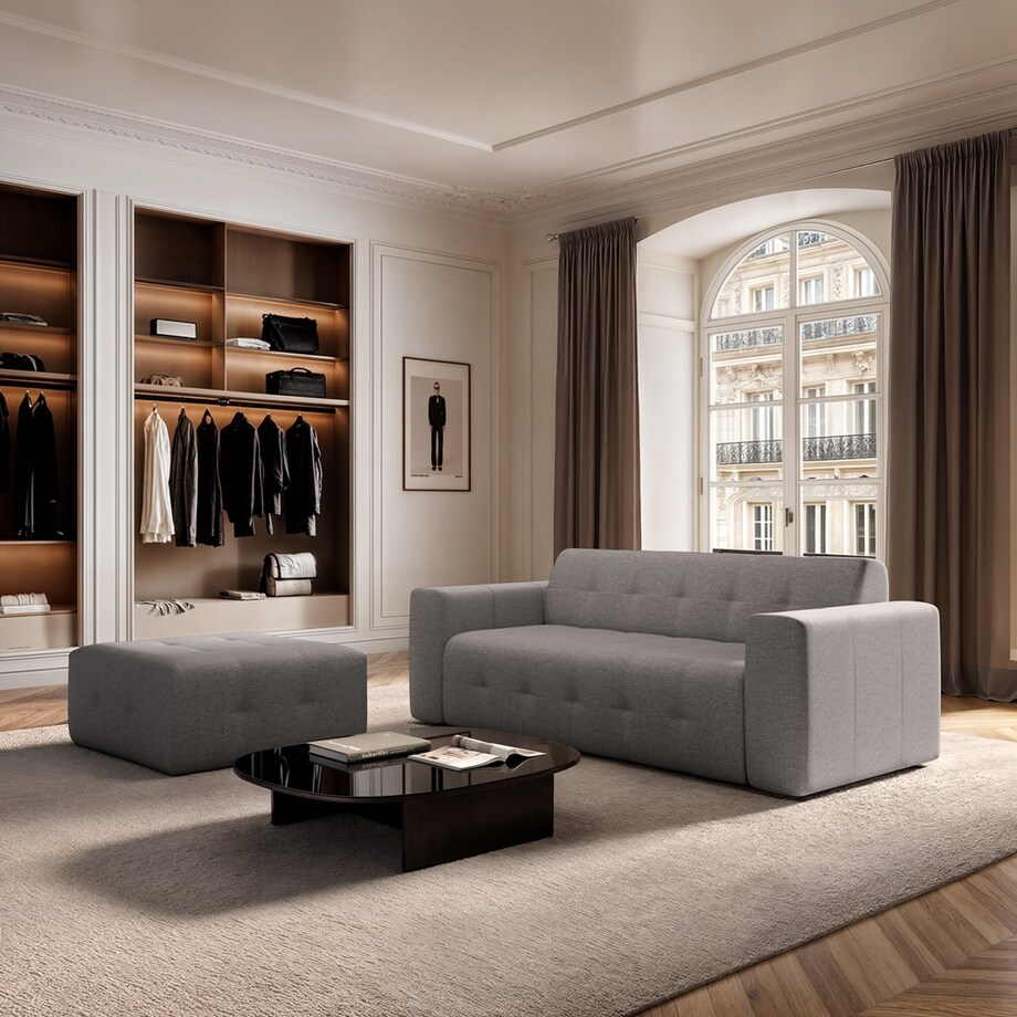 Sofa 3 osobowa Tuil szara