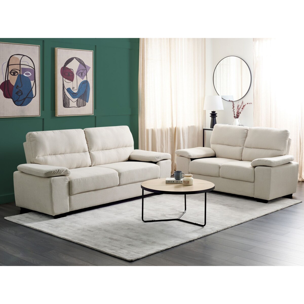 Komplet wypoczynkowy dla 5 osób VOGAR Jasnobeżowy