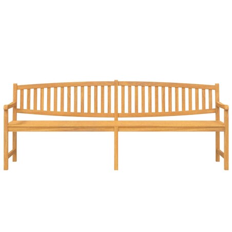 vidaXL Ławka ogrodowa, 228x59,5x90 cm, lite drewno tekowe