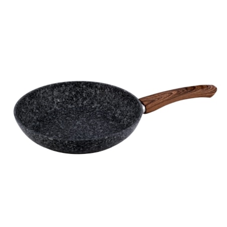 Patelnia granitowa imitacja drewna 24cm indukcja KAMILLE