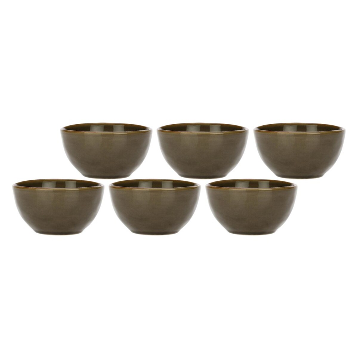 Zestaw 6 misek na owoce Concerto Grigio Tortora - Szaro-brązowy, 11 cm
