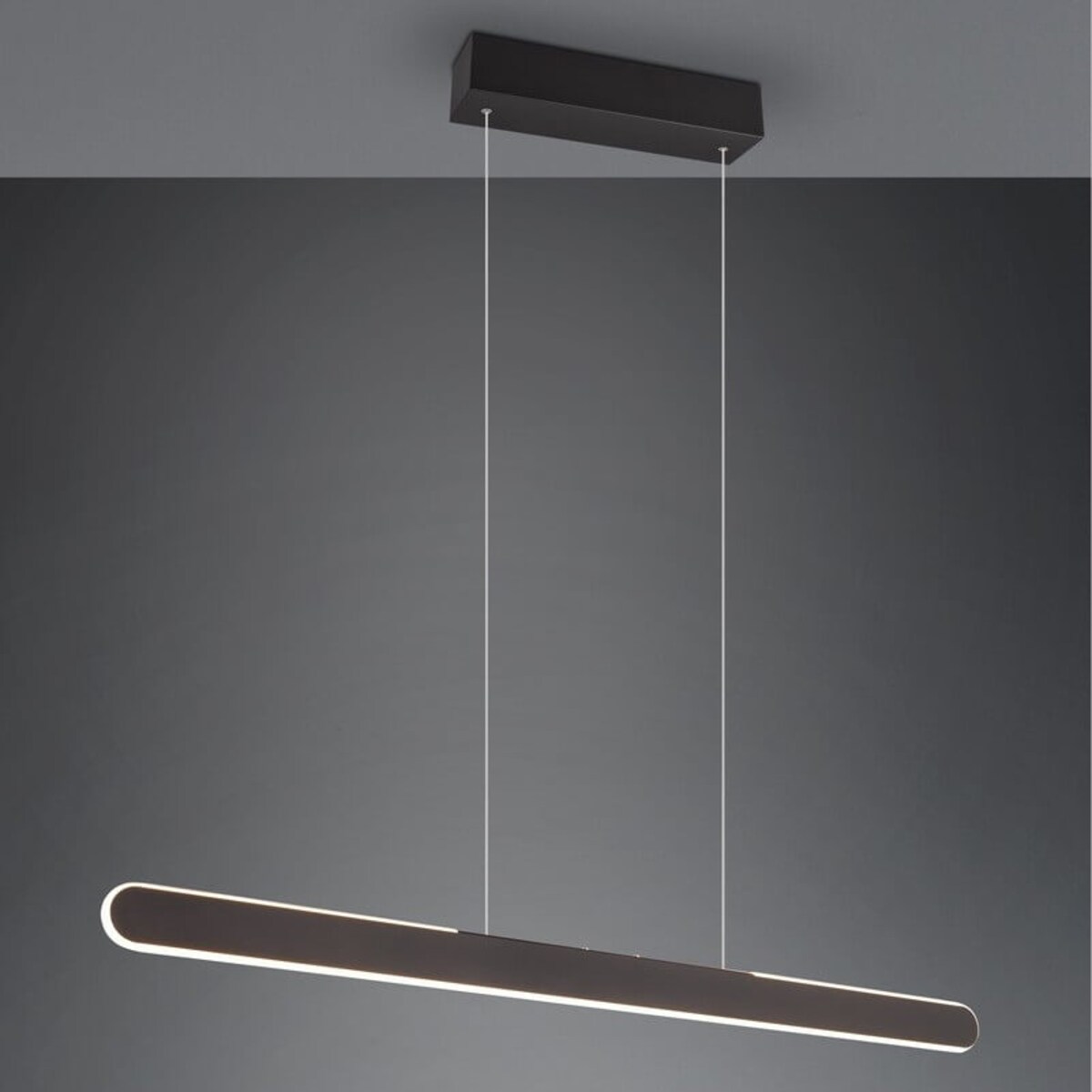 Lampa wisząca liniowa Helios 343310132 Trio LED 28W 2700-6500K salonowa czarna