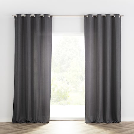 Zasłona BASIC na kółkach 140x280cm stalowy 1 szt. 140x280 szary